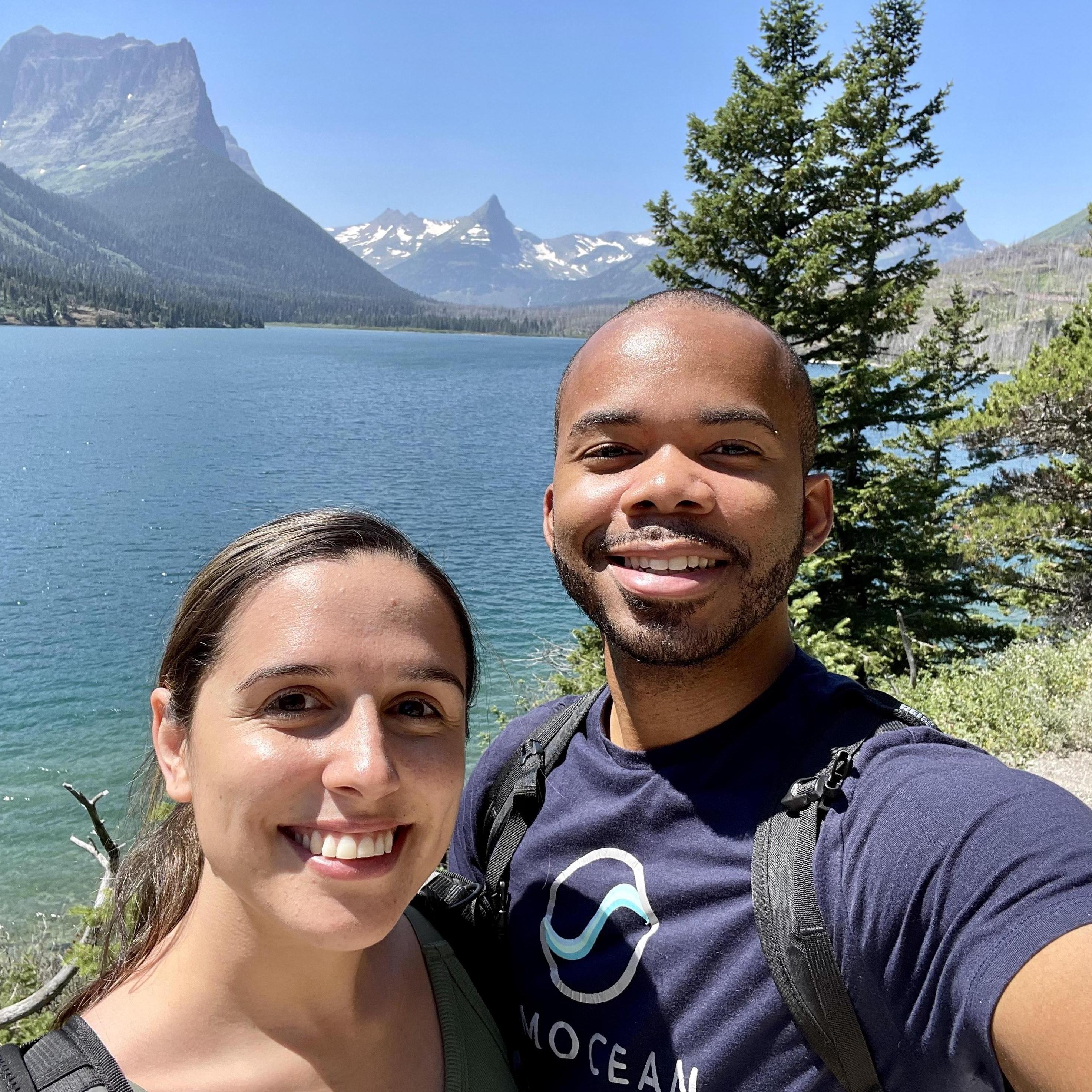 Orrin and Jenna at Glacier National Park in Montana