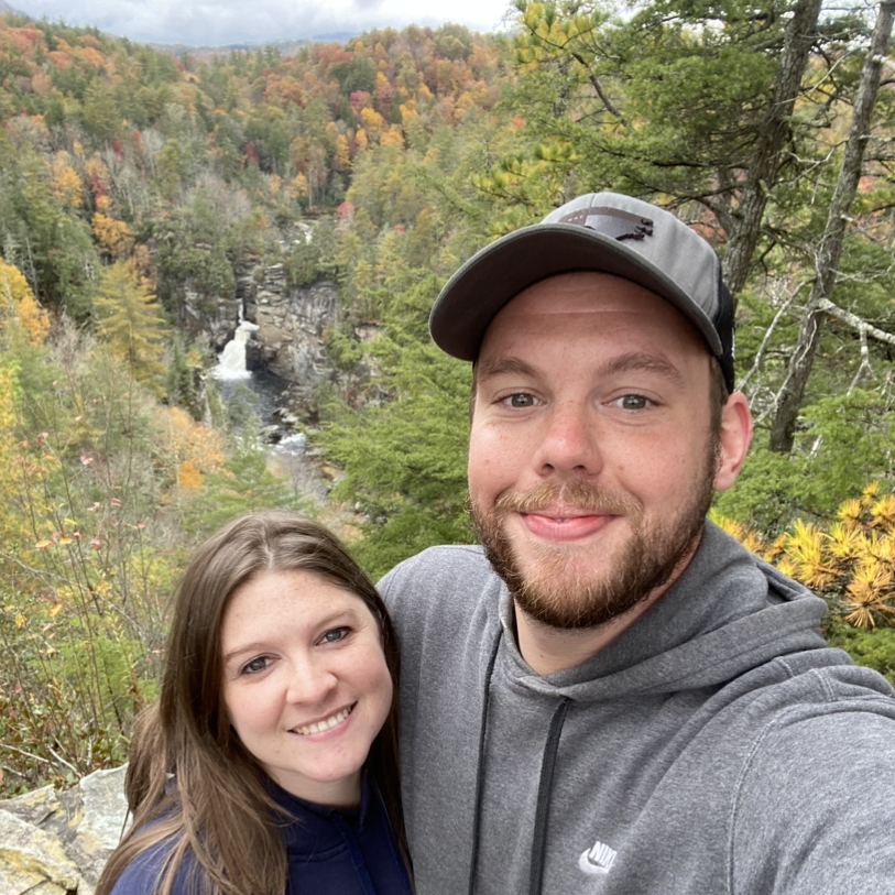 Hiking to one of our favorite views.