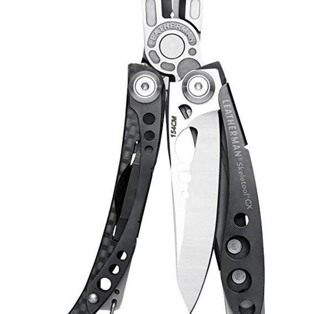 LEATHERMAN - Skeletool CX Lightweight Multitool with Pliers, Knife, and Bottle Opener, Stainless Steel with Nylon Sheath