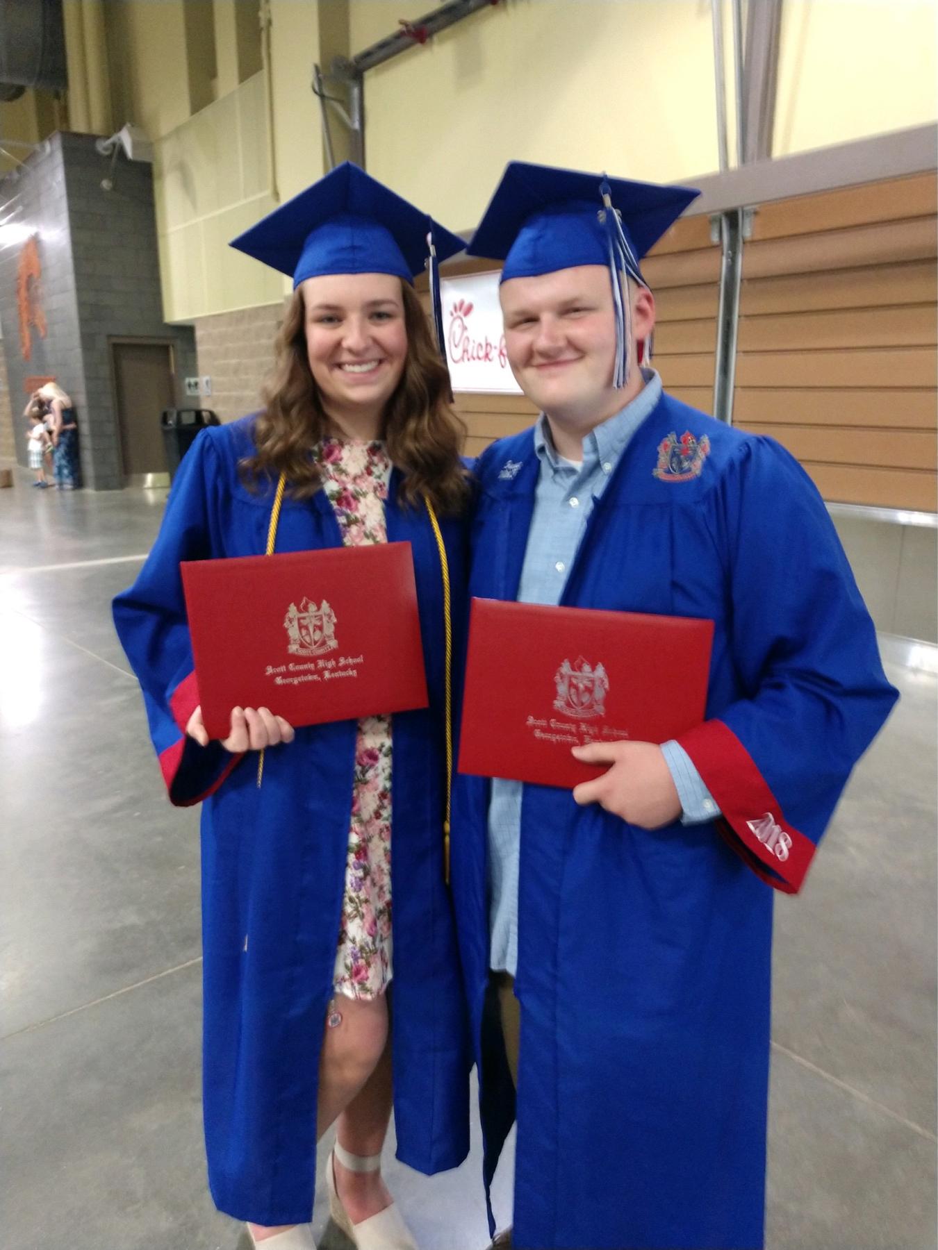 We graduated high school in 2018