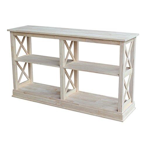 International Concepts Hampton Sofa Server Table with Shelves