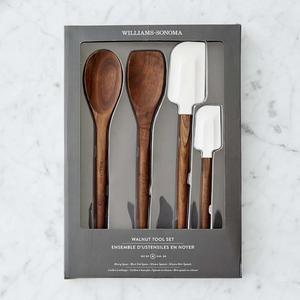 Walnut Kitchen Tools, Set of 4