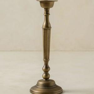 Magnolia: Large Antique Brass Taper Holder