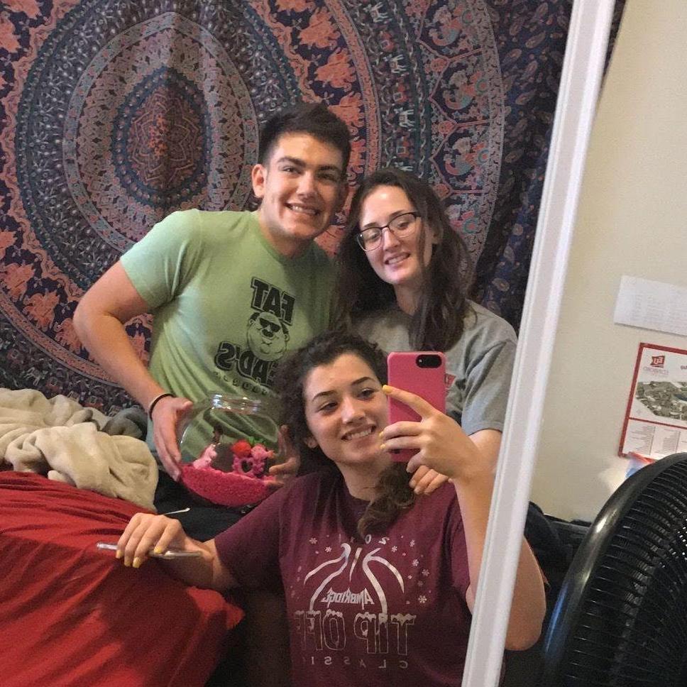 Our first pet together, Marvin (M for Megan, AR for Sarah, VIN for Devin) to keep Sarah company up in Edinboro - September 24, 2017