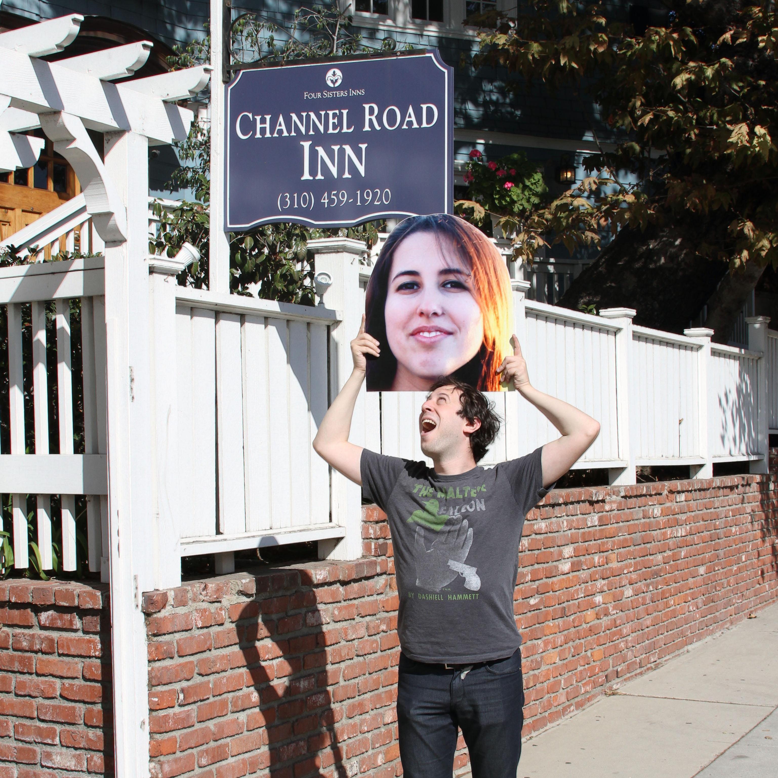 Ben and Carrie outside the Channel Road Inn. They stayed there for Carrie's 21st birthday celebration!