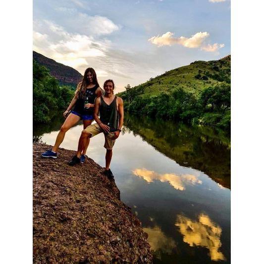 The first hiking trip they went on! Jamie passed the test and they soon became "official".