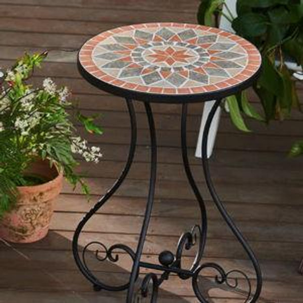 Aleesia Patio Side Table - Khaki