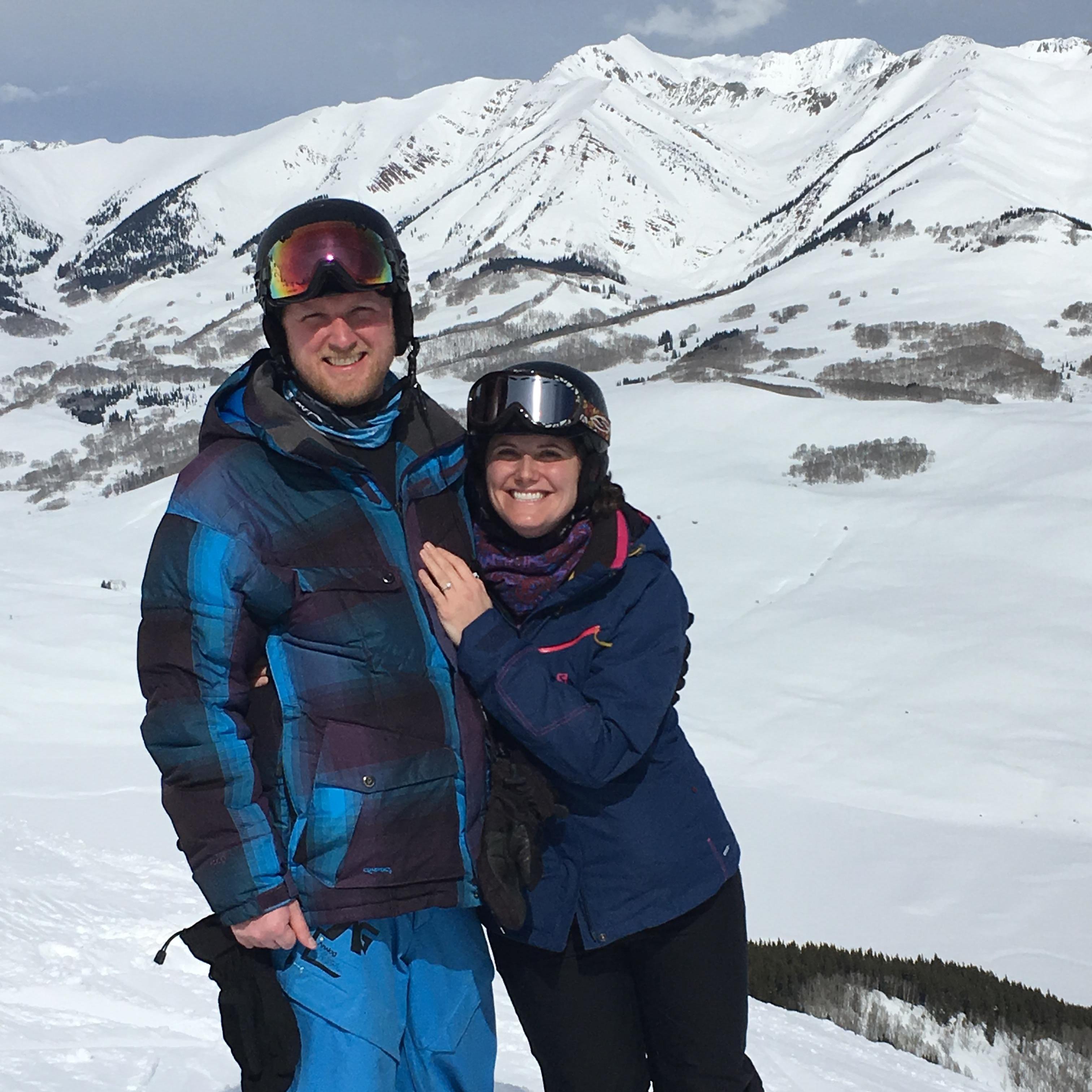 Right after we got engaged in Crested Butte, CO.