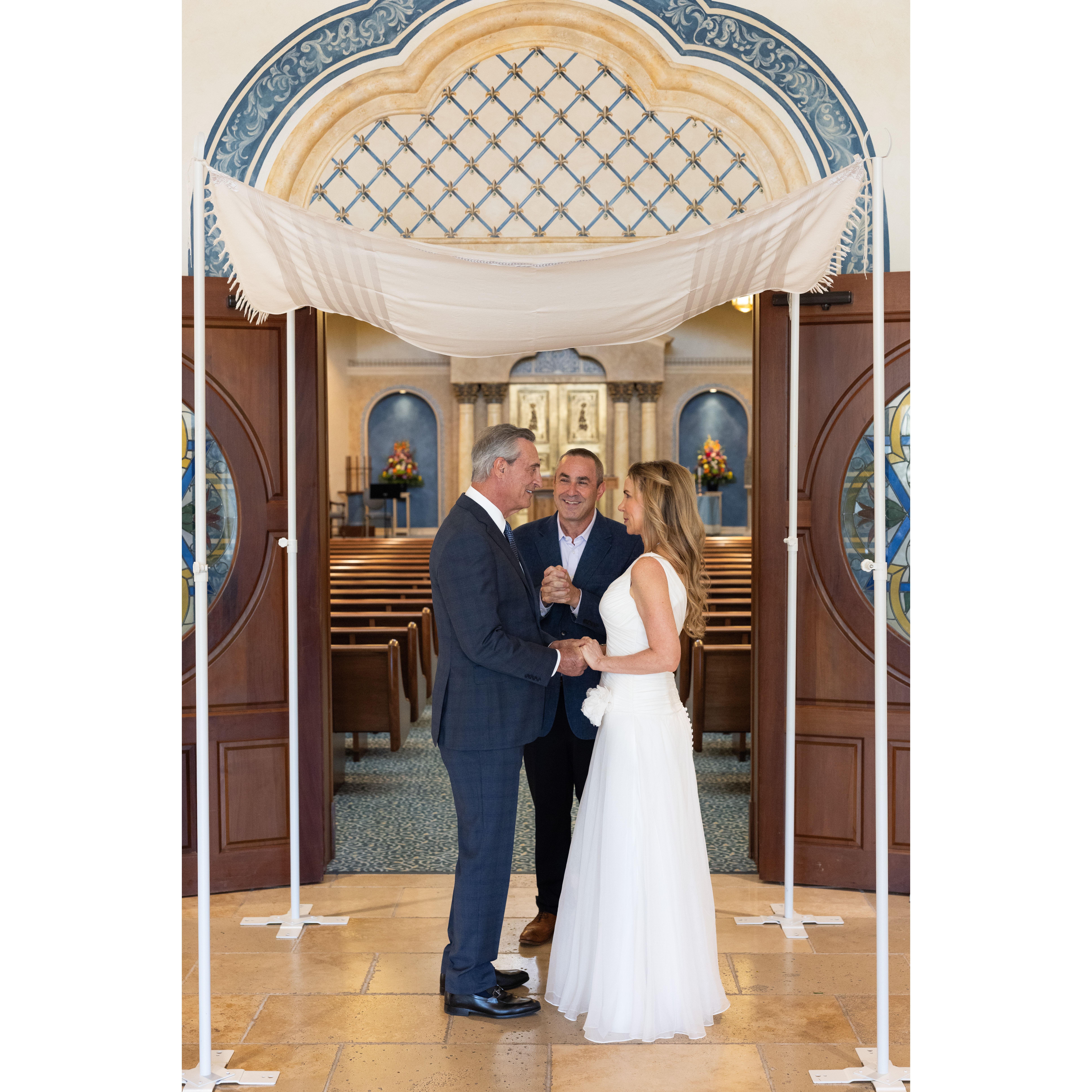 Vow ceremony on April 26, 2025 at Temple Judea