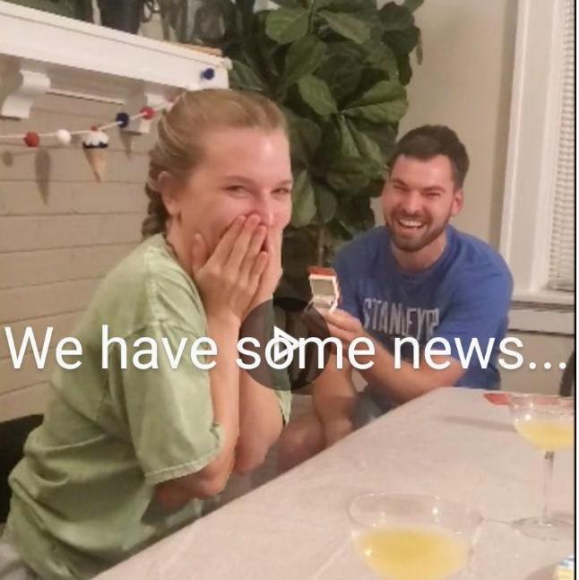 When he popped the question