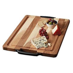 Artisanal Kitchen Supply® 20-Inch x 15-Inch Cutting Board with Handles