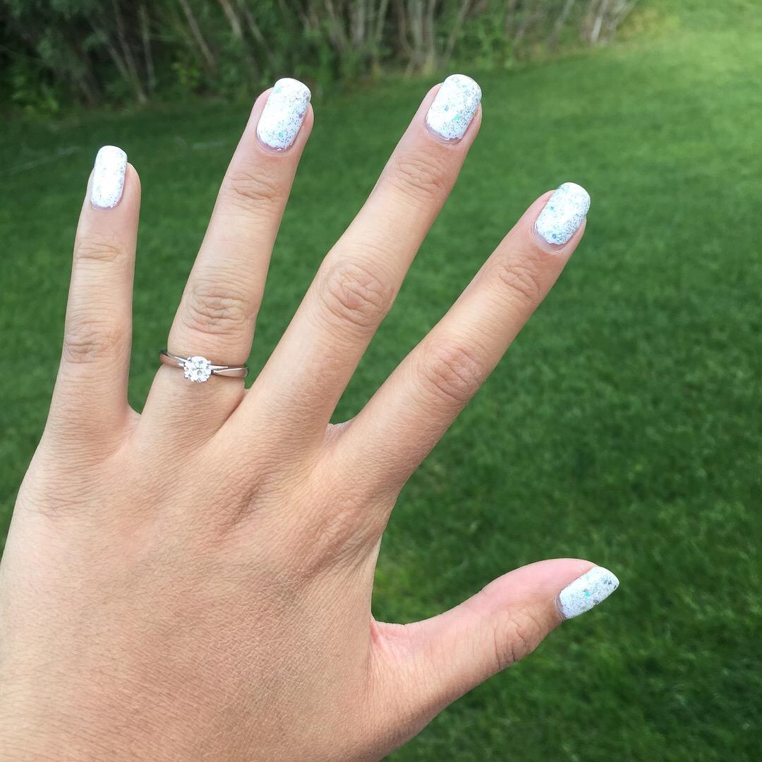 The engagement ring!
