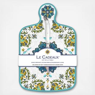 Allegra BPA Free Melamine Cheese Board & Cheese Knife