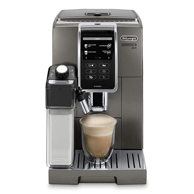 De'Longhi ECAM37095TI Dinamica Plus Fully Automatic Espresso Machine, Titanium