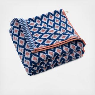 Curacao Blue Bay Bath Towel, Set of 2
