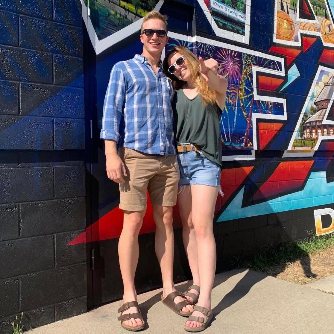 The lovely couple at the Iowa State Fair in 2021. Sean was privileged to experience all that Iowa culture has to offer, including a 800lb pig and a replica cow made entirely from butter! What a time!