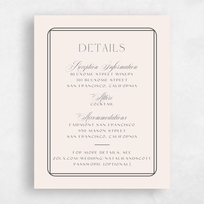 Linen, Beige Wedding Enclosure - Korina