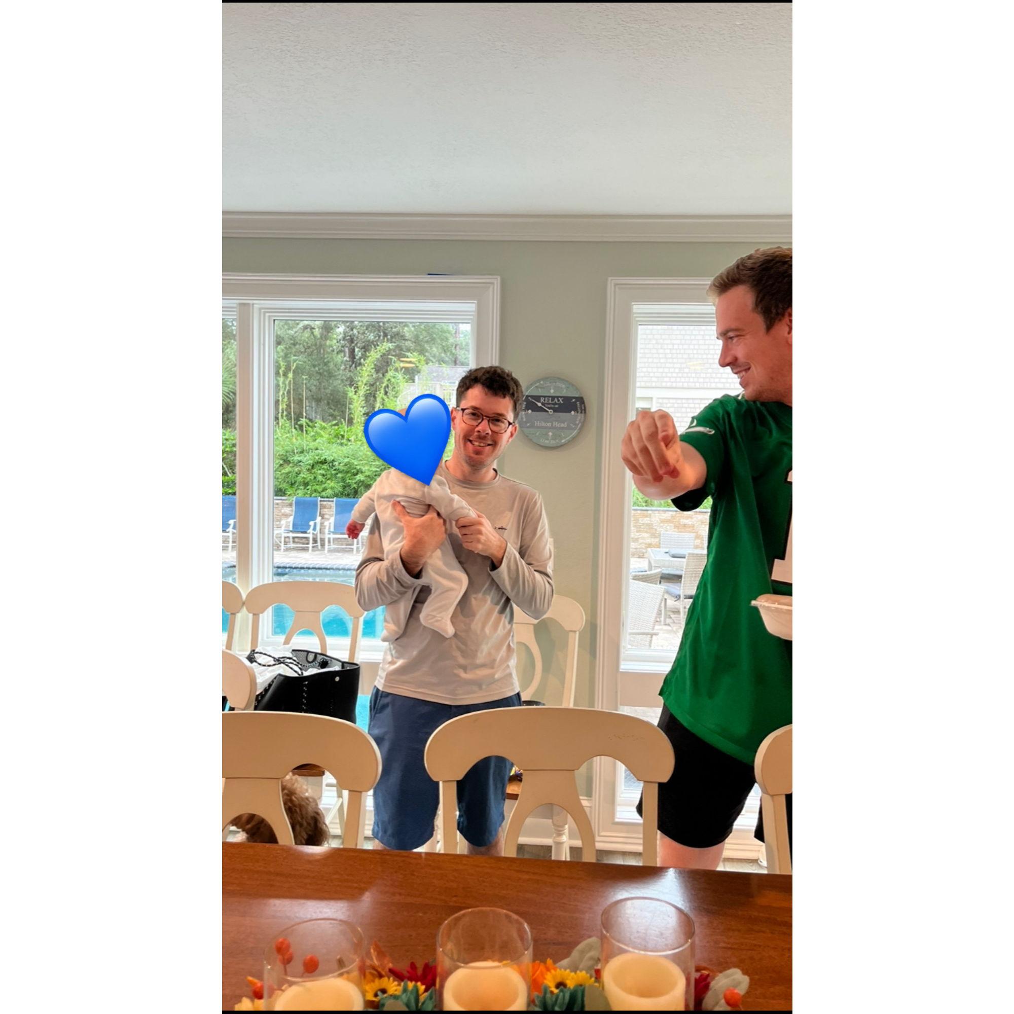 Uncle Brian with his nephew!
