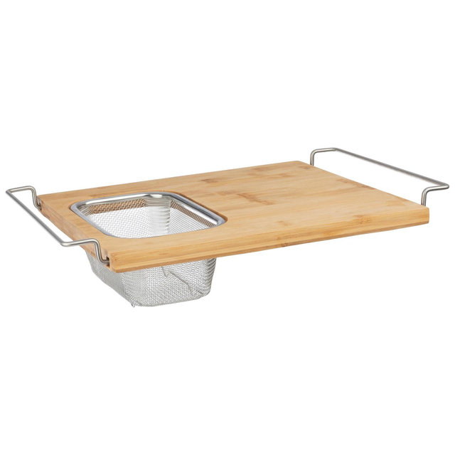 Classic Cuisine 2 in 1 Cutting Board with Strainer