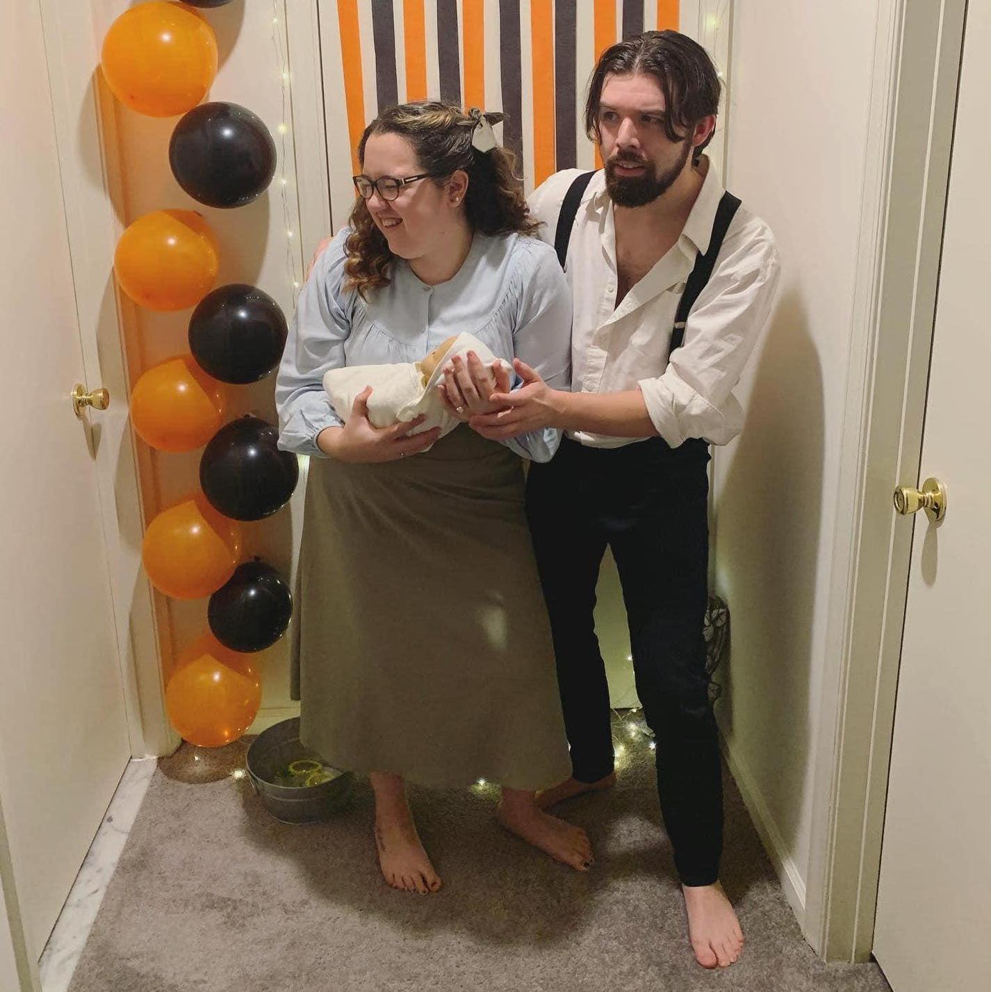 Tarzan's parents for Halloween cause we just had to be different