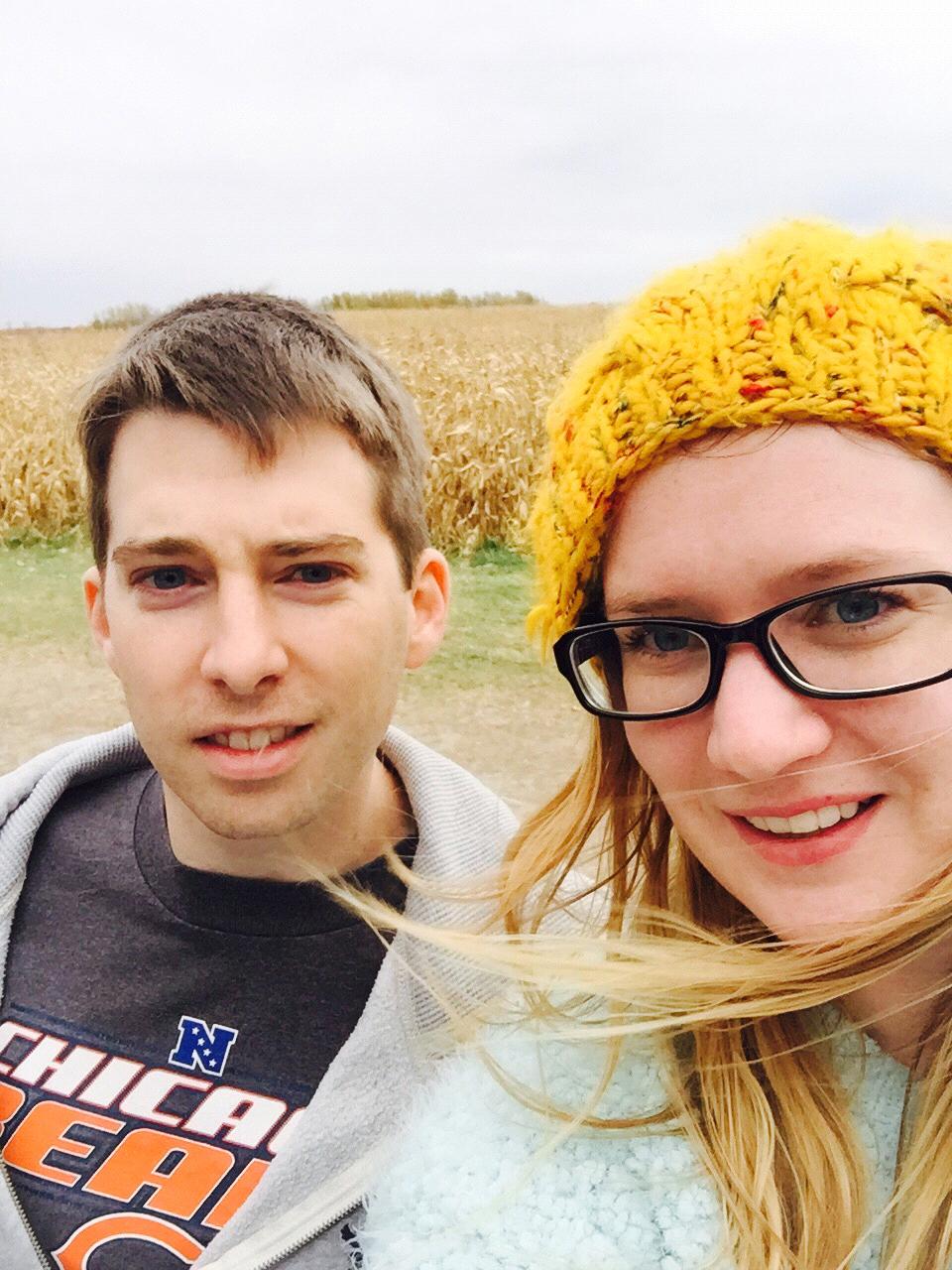 Getting lost in the corn fields of North Dakota.
