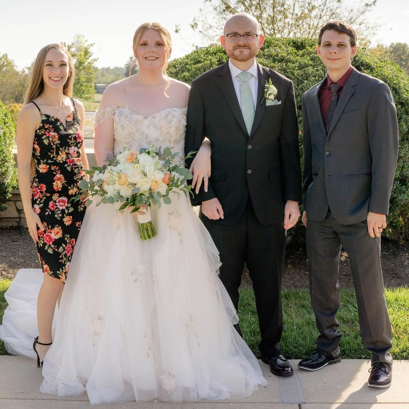 Our friends’ wedding in October 2025 - we started dating a few days apart and got married exactly 6 months apart!