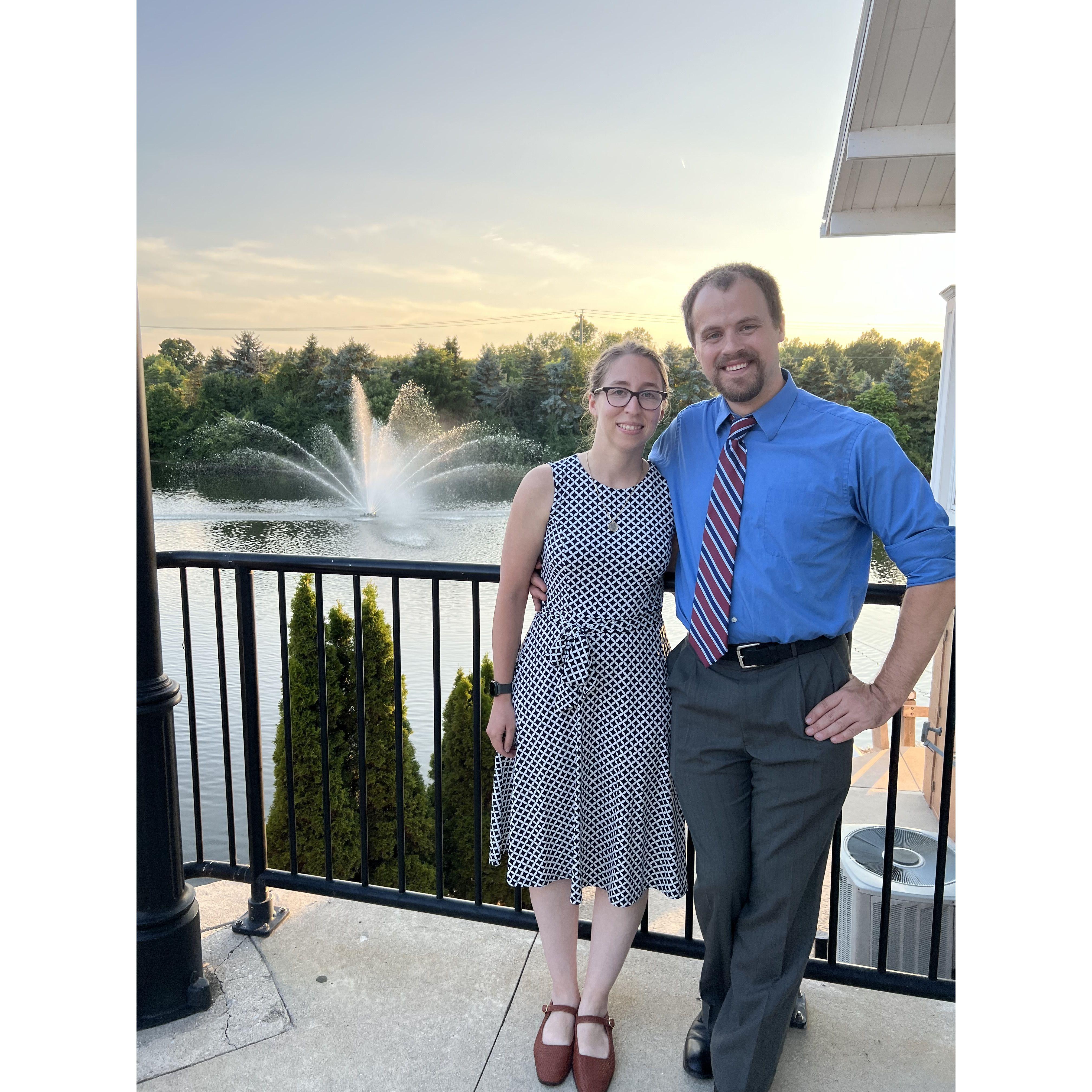 Us at a friend's wedding