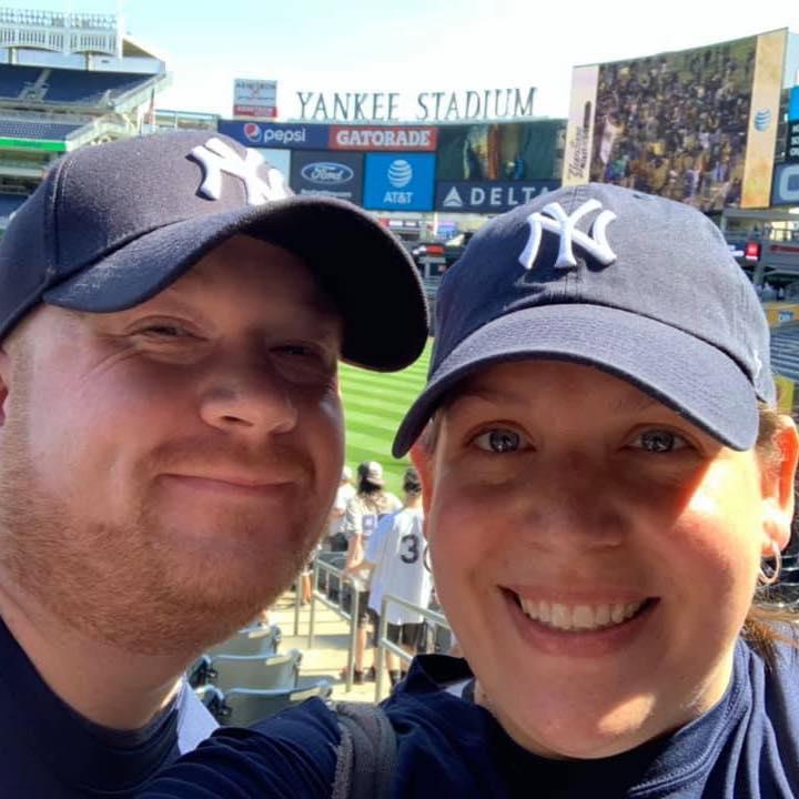 Teary eyed smile <3
Our 1st Yankee game together