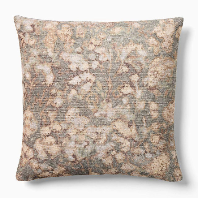 Abstract Hydrangea Pillow Cover, 20x20, Aegean