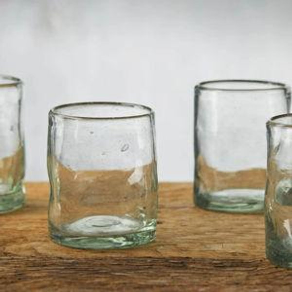 Organic Double Old-Fashioned Glasses (Set of 4)