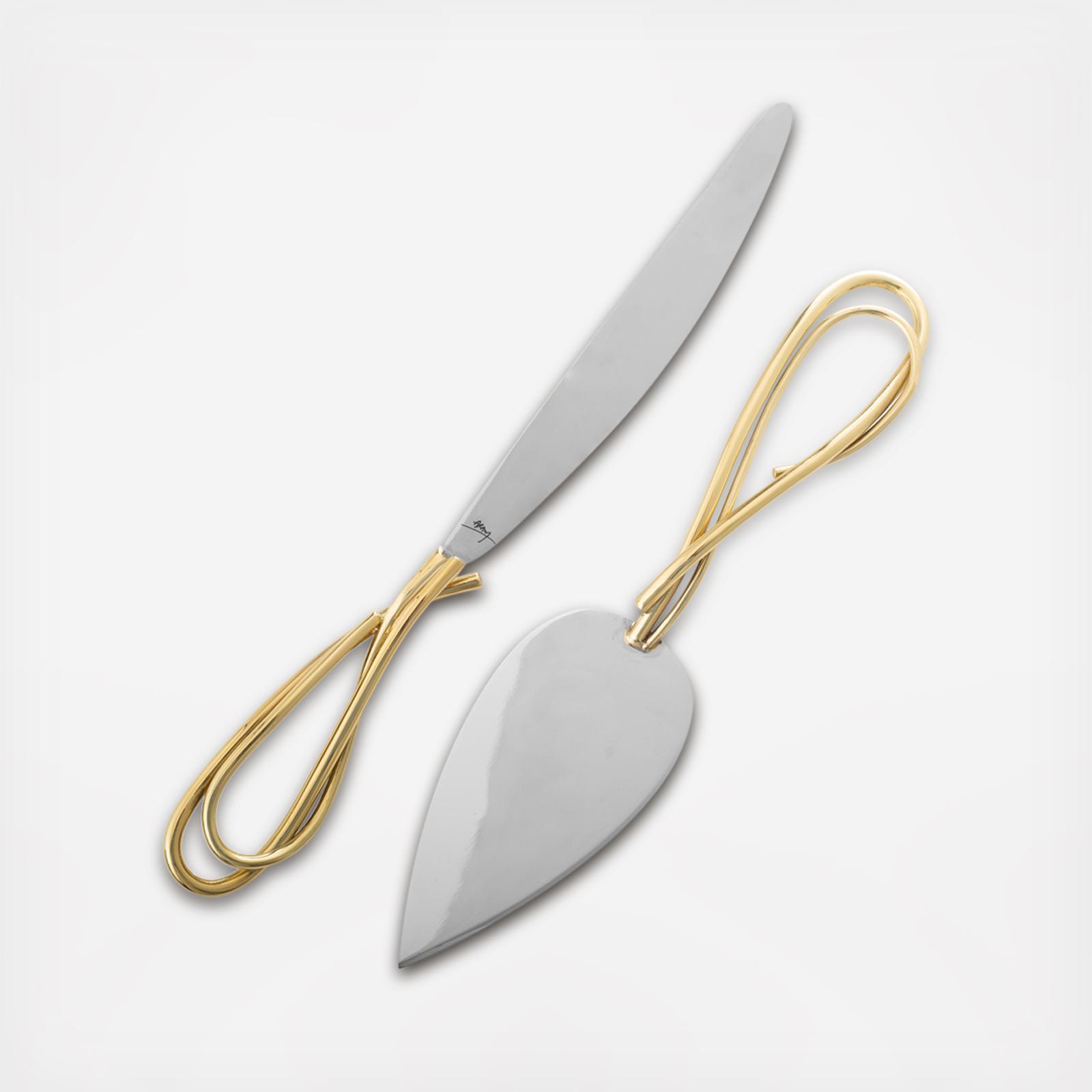 Michael Aram, Calla Lily Cake Knife & Server Zola