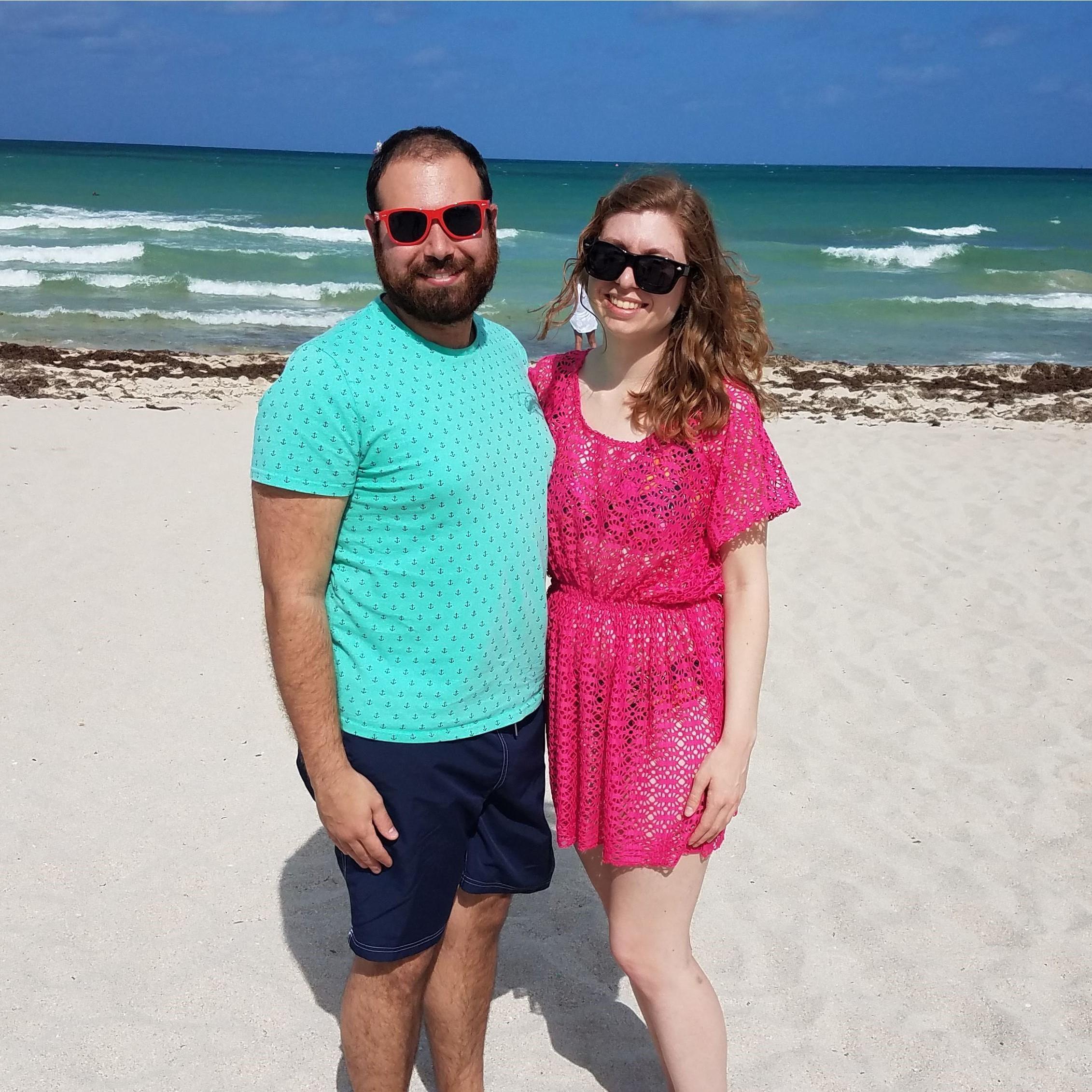 Michelle's natural habitat - the beach!