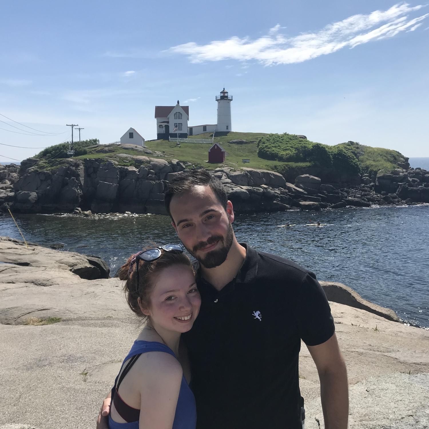 Our first photo together as a couple in July 2019 ♥️