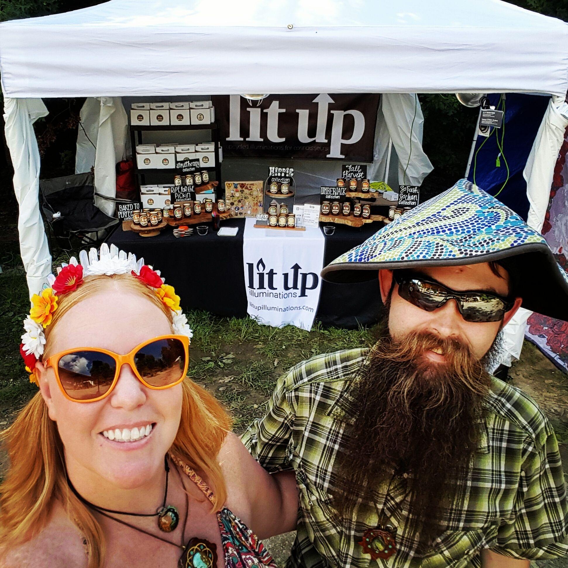 Slinging candles at Summerdance Music Festival 2016