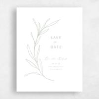 Green Wedding Save the Date - Avila Classic Letterpress