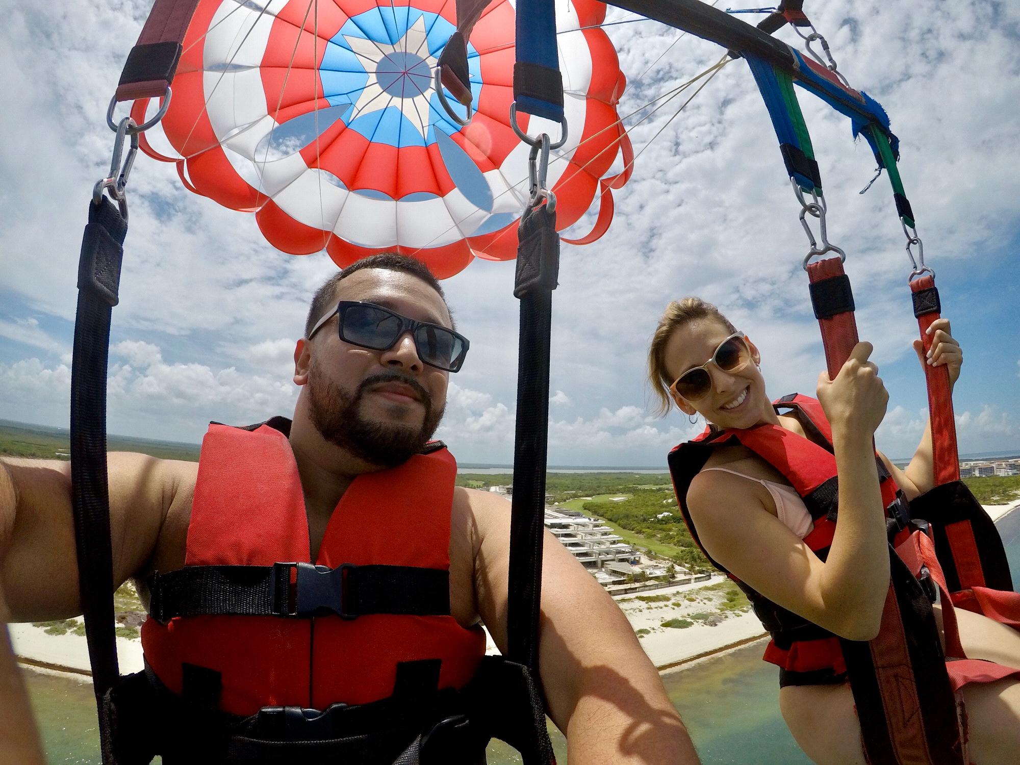 We don’t look scared but we are 😅 Hello Mexico!
