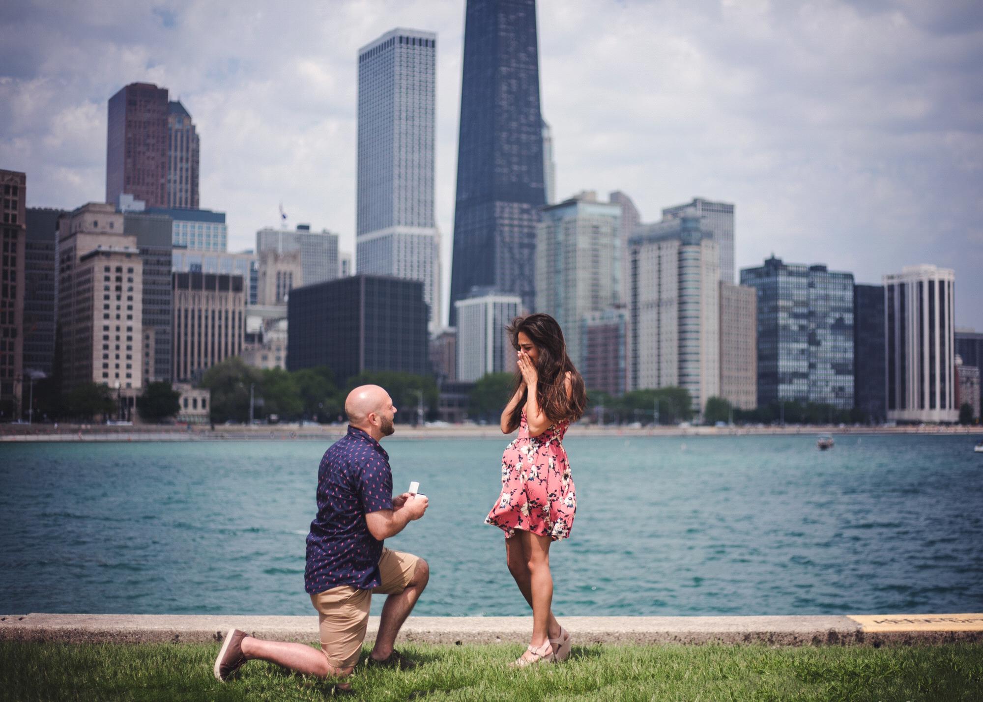 He popped the question! May 25th 2018.