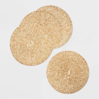 4pk Round Placemats Natural - Opalhouse&#153;