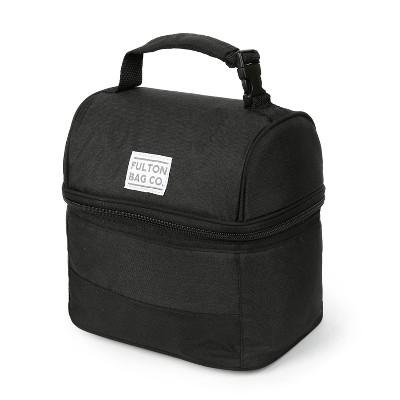 Fulton Bag Co. Dual Compartment Lunch Bag - Black
