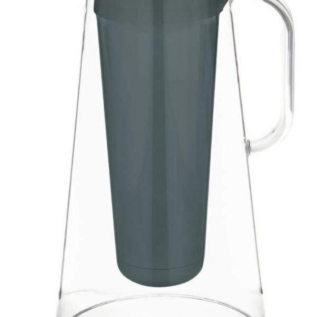 LifeStraw Home 10-Cup BPA-Free Plastic Water Filter Pitcher Tested to Protect Against Bacteria, Parasites, Microplastics, Lead, Mercury, and a Variety of Chemicals (Grey)