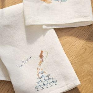 Dinette Tower Linen Napkins, Set of 2