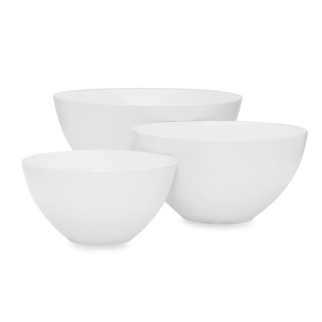 Noritake® Colorwave 3-Piece Mixing Bowl Set in White