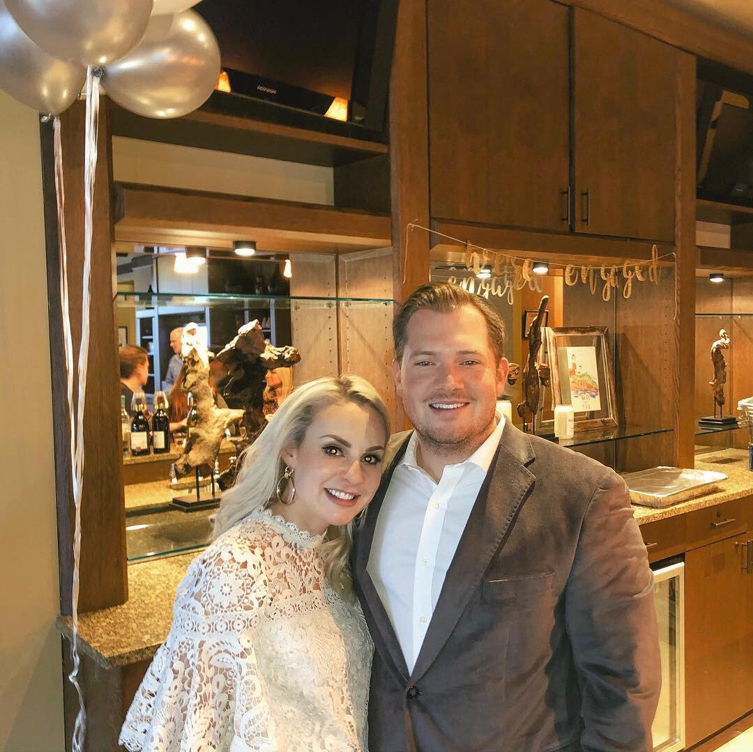 Our engagement party. January 2019.