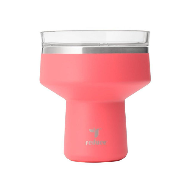 REDUCE Saltini 16 oz Cocktail Tumbler - Insulated Margarita Tumbler with Lid - Keeps Drinks Cold for 10 Hours - 360 Sippable Martini Glass Alternative - Shatterproof, Perfect for Parties - Daiquiri