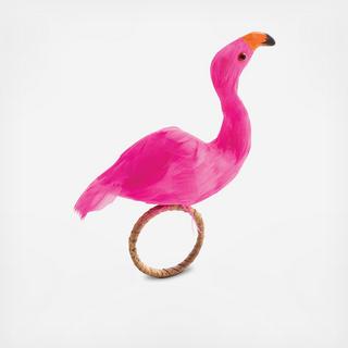 Flamingo Napkin Ring, Set of 4