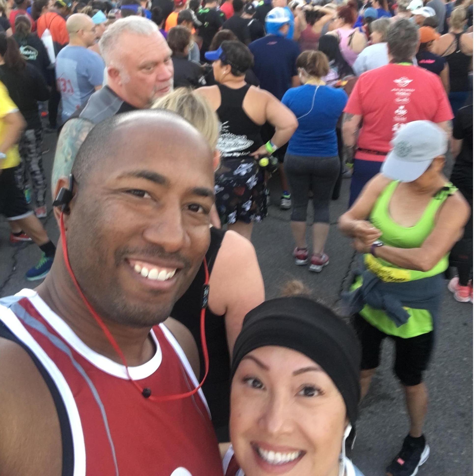 Rock and Roll half marathon. Zaki's knees are still on the Vegas strip somewhere.