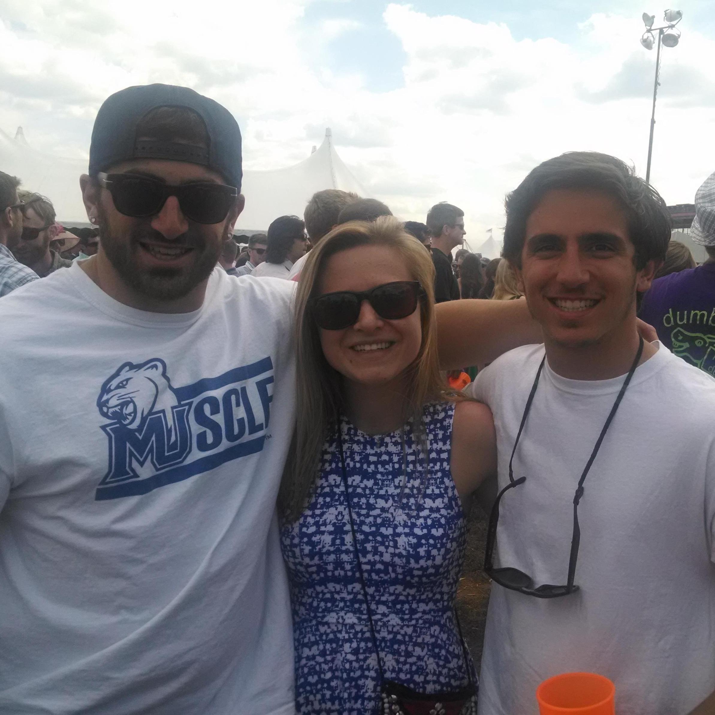 Sarah with her boys at Preakness in Baltimore.