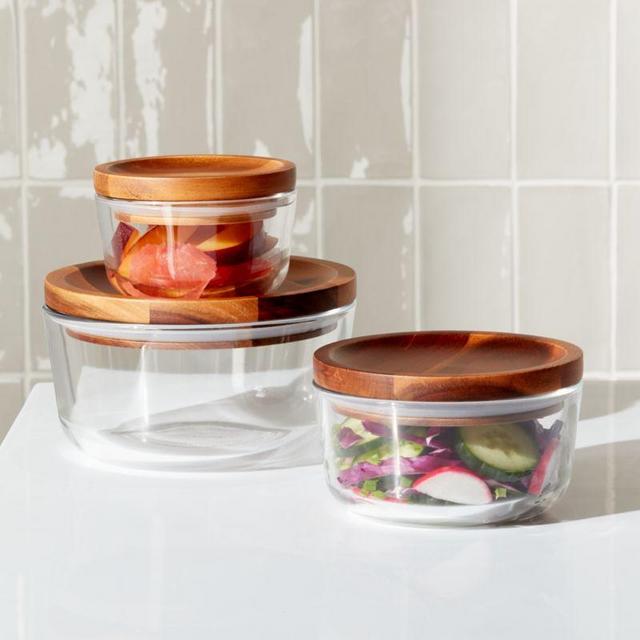 Pyrex ® Wood Lid Storage 6-Piece Set