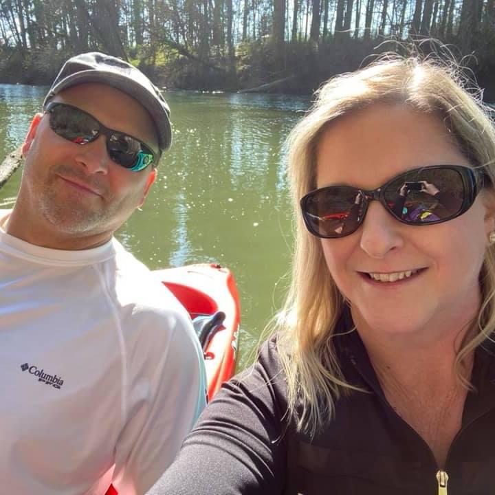 Love kayaking together and with friends.