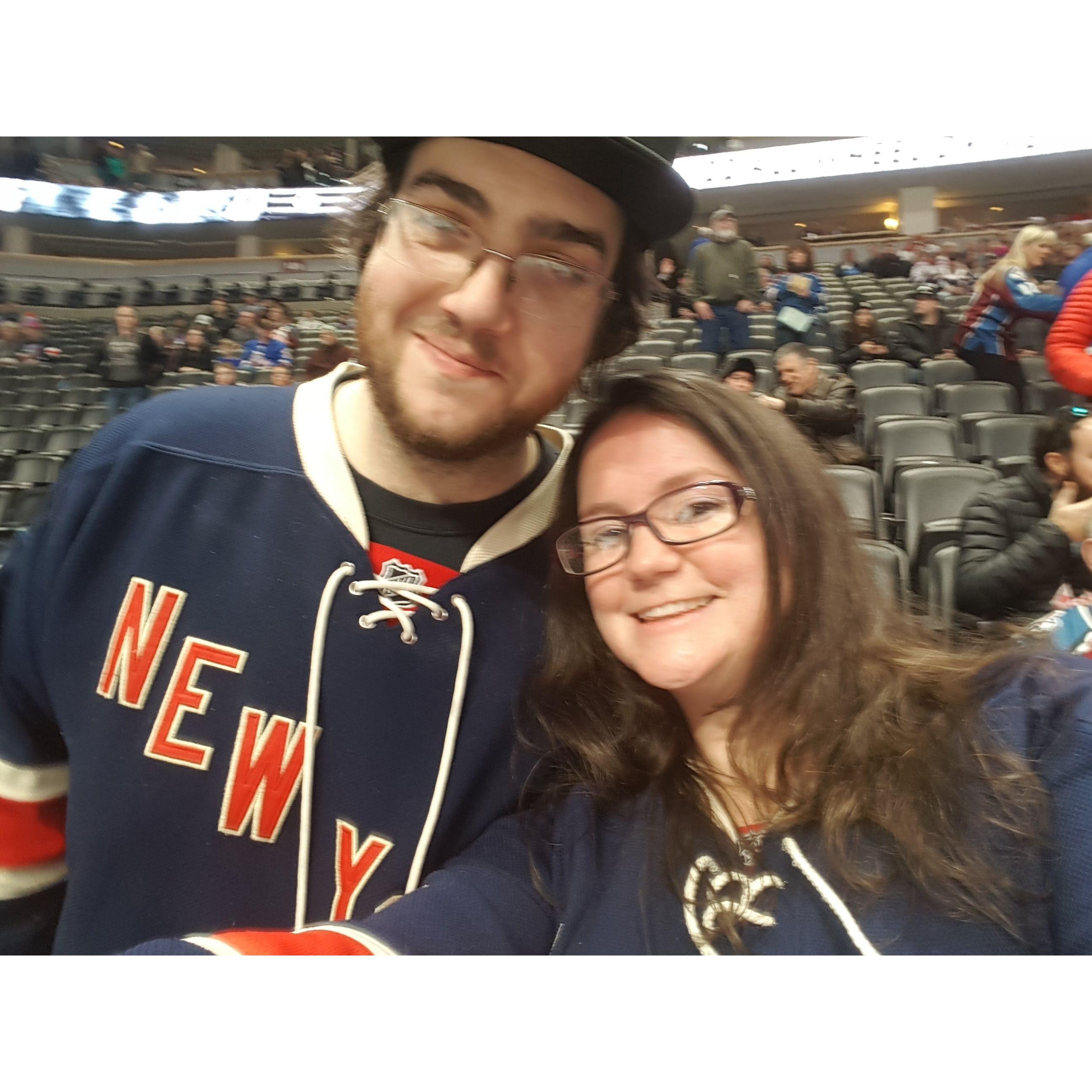 Our first Rangers game